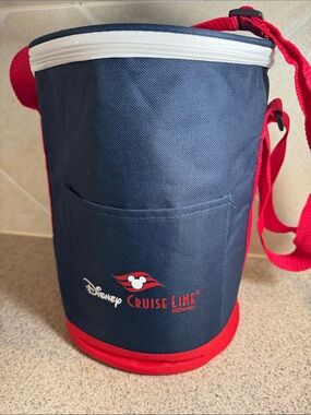 Disney Cruise Line Navy and Red Insulated Cooler Tote